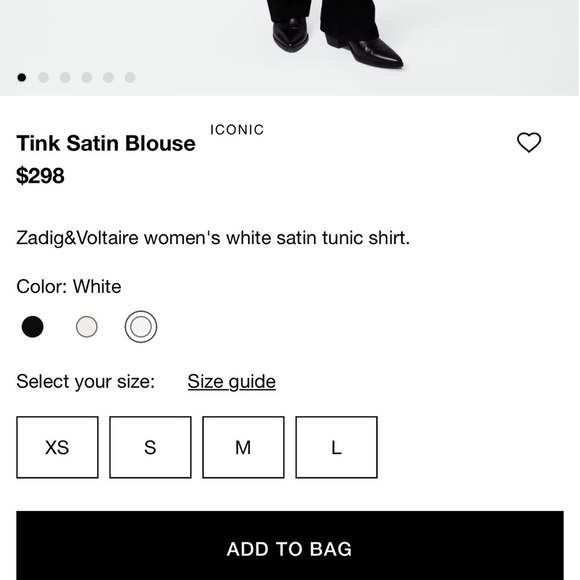 Zadig & Voltaire Pink Tink Satin Long Sleeve Blouse Size Small - Picture 9 of 13